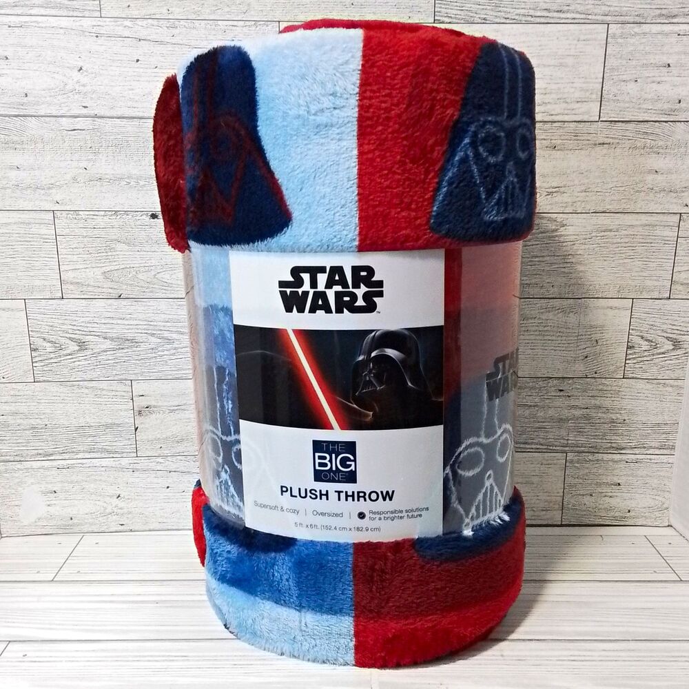 The Big One Star Wars Darth Vader Plush Throw Blanket 5 ft x 6 ft Check